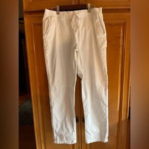 Style & Co white cotton jogger pants size medium.